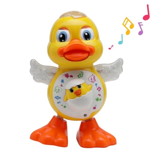 Gooyo GY-3013 Dancing Duck Toy with Vibrant Flashing Lights, Musical Sound Effect & Real Dancing Action | Dancing Toy for Kids | Yellow | 3xAA Battery (Not Included) - Image 2