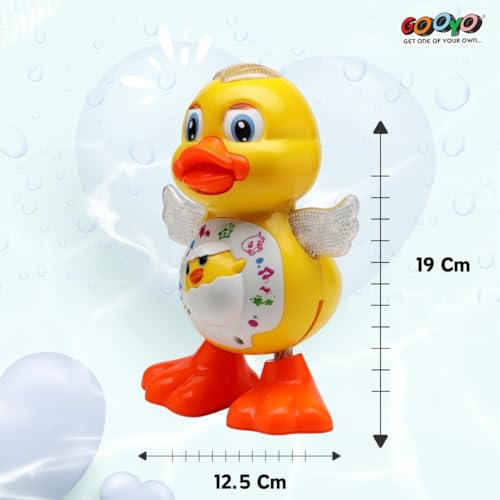 Gooyo GY-3013 Dancing Duck Toy with Vibrant Flashing Lights, Musical Sound Effect & Real Dancing Action | Dancing Toy for Kids | Yellow | 3xAA Battery (Not Included) - Image 5