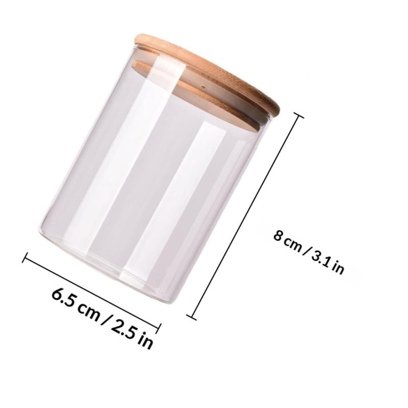 20pcs Borosilicate Glass Storage Jars With Airtight Lids For Kitchen Pantry Organization Tea Sugar Coffee - Image 3