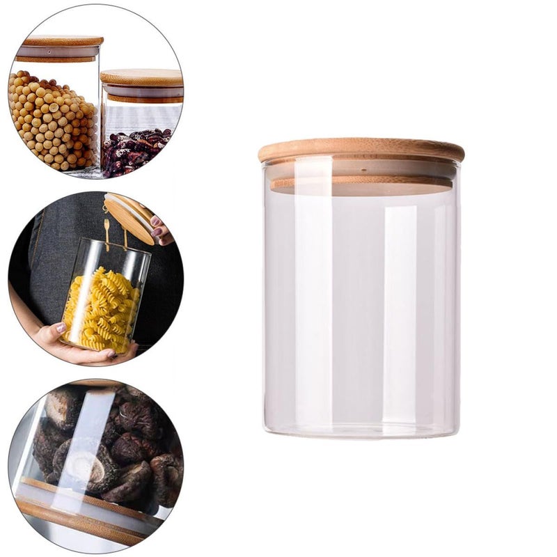 20pcs Borosilicate Glass Storage Jars With Airtight Lids For Kitchen Pantry Organization Tea Sugar Coffee - Image 5