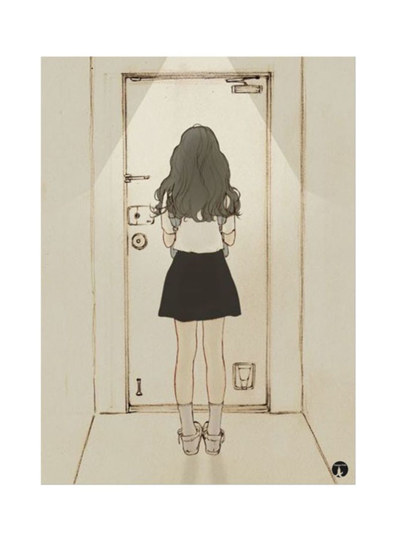 A Girl Mouse Pad Grey
