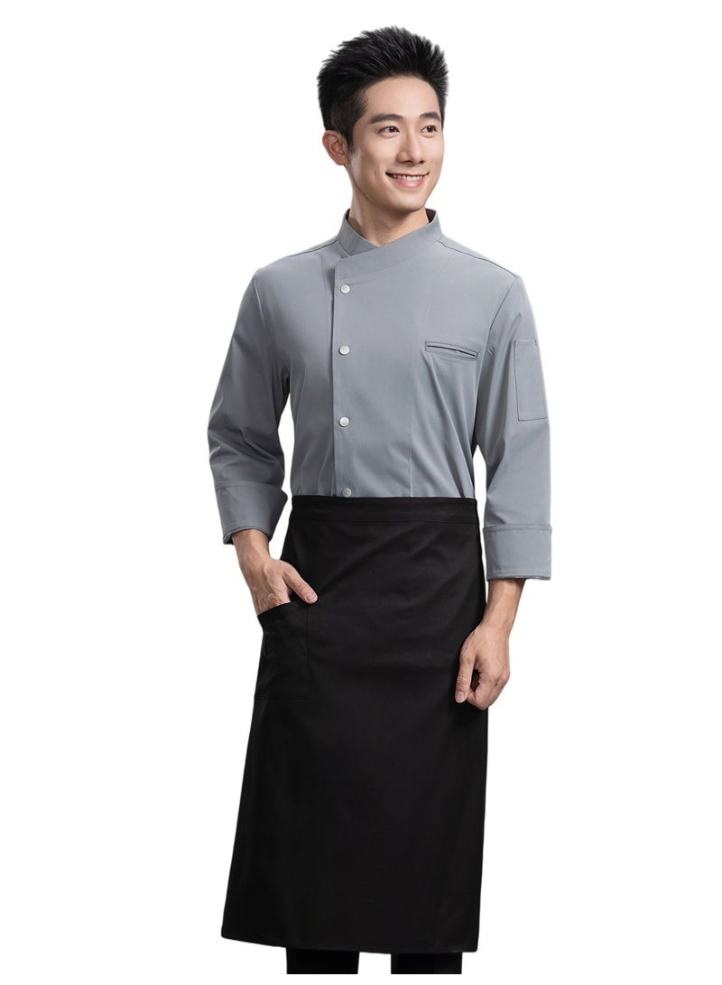 KUYING New Chef Workwear Top+Apron Set - Image 1