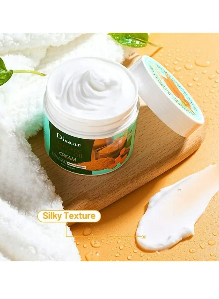 Disaar Turmeric Argan Oil Face Cream Anti Aging Facial Cream Skin Care Whitening Skin Cream 120 ml - Image 3