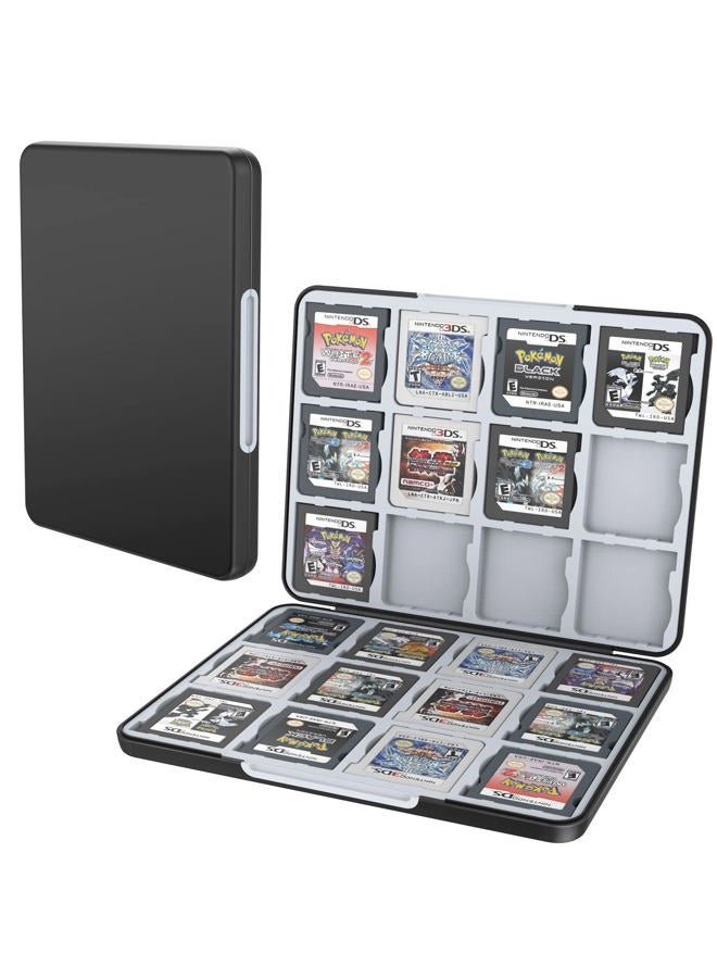 HEIYING Game Card Case for Nintendo 3DS 3DSXL 2DS 2DSXL DSi DS, Portable 24 Game Card Slots (Black) - Image 1