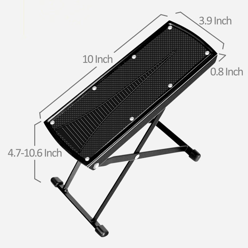 Lejesth Foldable 6-Position Height Adjustable Pedicure & Manicure Foot Rest, Non-Slip Rubber Foot Stool for Comfortable Home Nail Care, Easy Toenail Trimming & Nail Art Foot Stool - Image 2