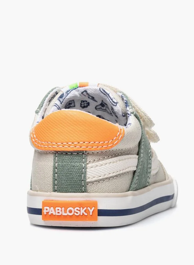 Pablosky Canvas Sneakers With Hook & Loop Closure