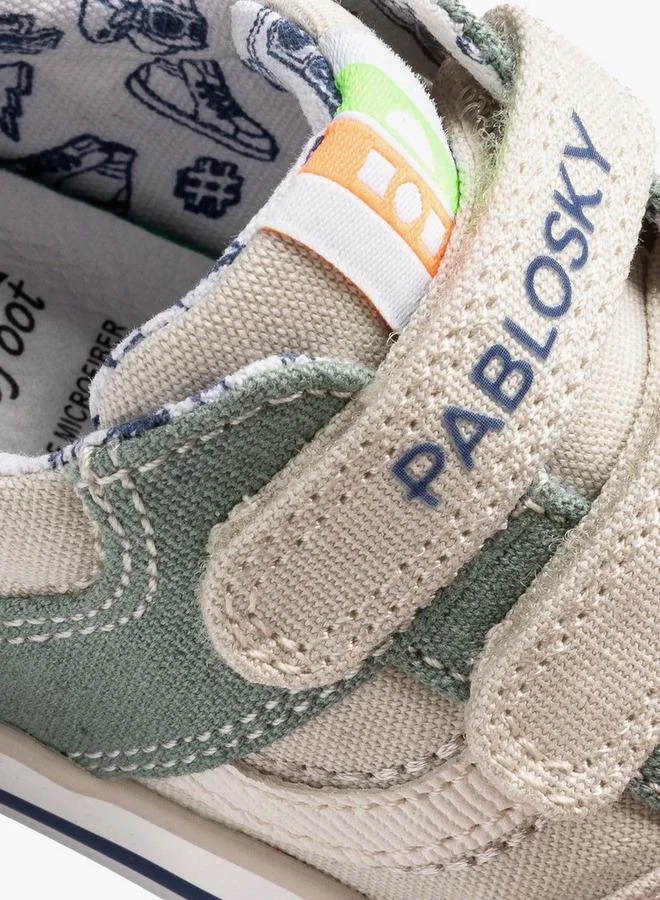Pablosky Canvas Sneakers With Hook & Loop Closure