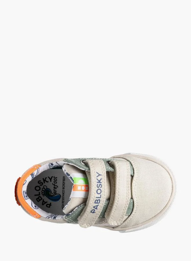 Pablosky Canvas Sneakers With Hook & Loop Closure