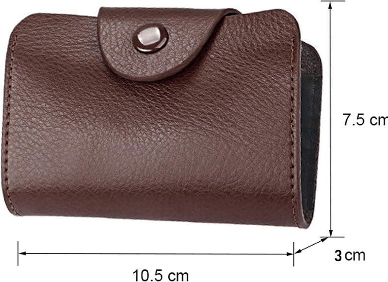 Storite Leather 15 Slot Credit/Debit Card Holder Wallet for Men & Women – Brown Slim Card Organizer for Business & Daily Use - Image 2