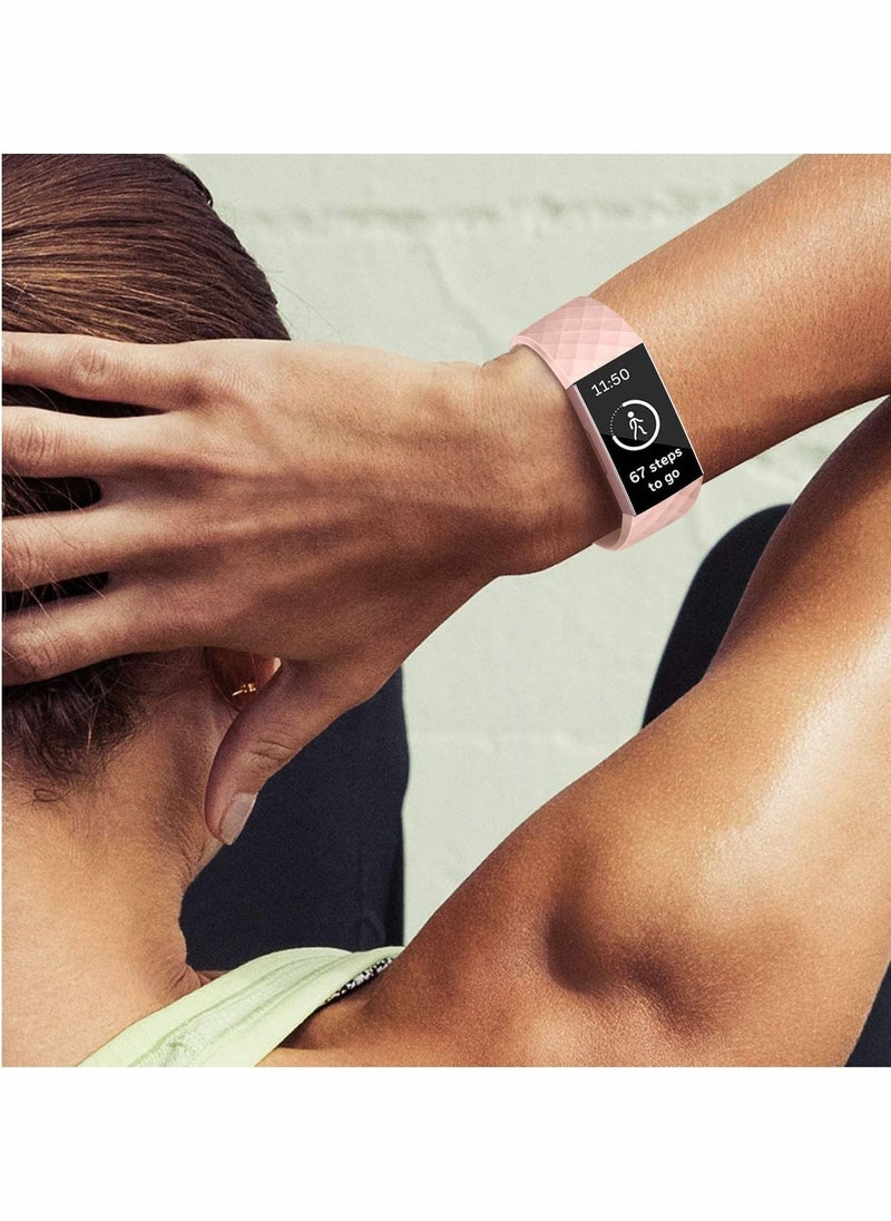 Excefore أشرطة بديلة متوافقة مع Fitbit Charge 4/3، 3 قطع من أساور اللياقة البدنية الرياضية المصنوعة من السيليكون  - Image 4