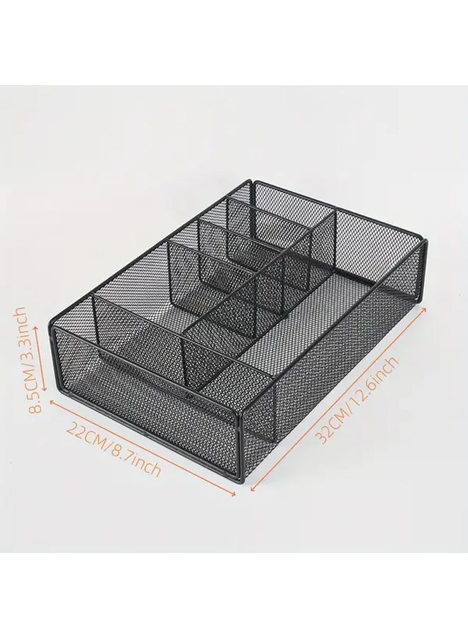 Metal Utensil Holder Caddy Portable Flatware Organizer 1 Pc White - Image 5