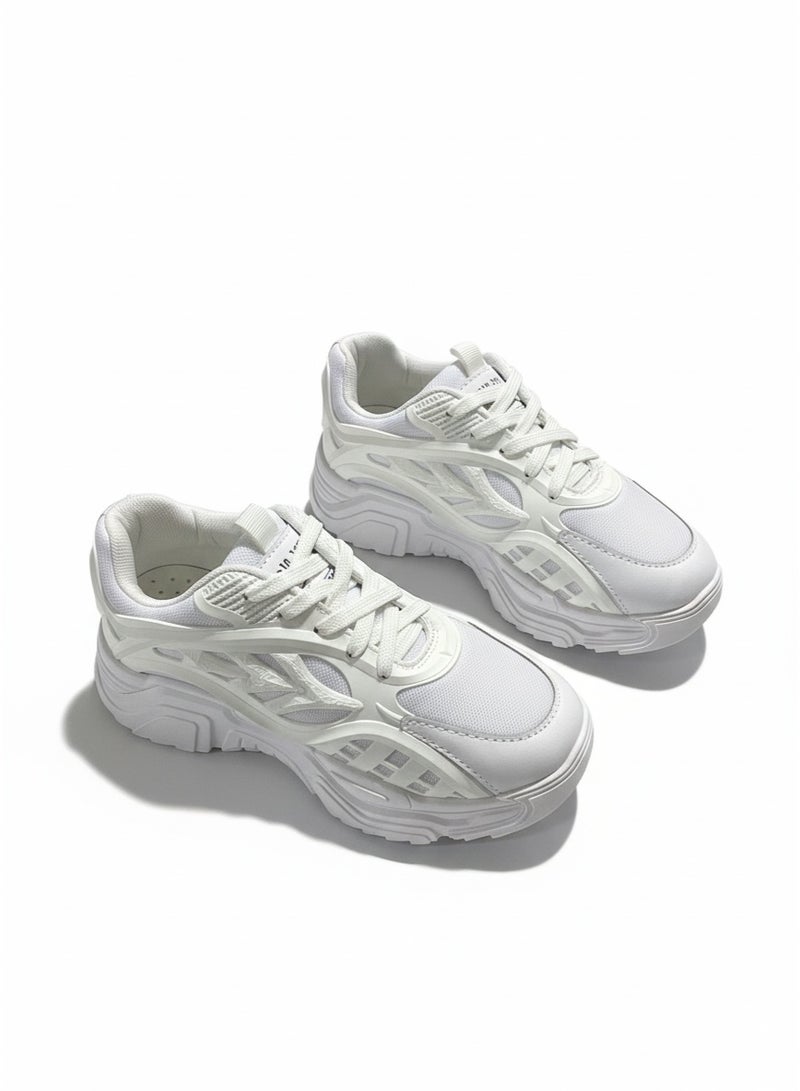 فيبراندا حذاء رياضي عصري للنساء L-546-ابيض - Image 3