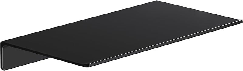 Danpoo 8 inch Small Floating Shelf for Wall Organizer & Storage, Mini Display Shelf, Metal Wall Shelf for Bathroom, Living Room, Kitchen, Bedroom(Matte Black) - Image 1