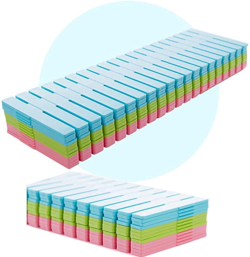 Eugle Mart Drawer Organizer Grid Dividers Adjustable Plastic DIY Partition Separators Storage Box Tidy Inserts for Underwear Sock Bra Tie Scarf Tshirt Ornament Makeup Kitchen Cutlery 10 Plate - Image 2