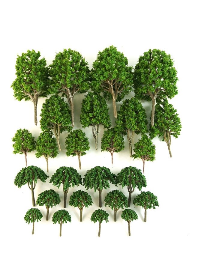 Generic 24-Piece Artificial Mixed Model Tree Set  - Image 1
