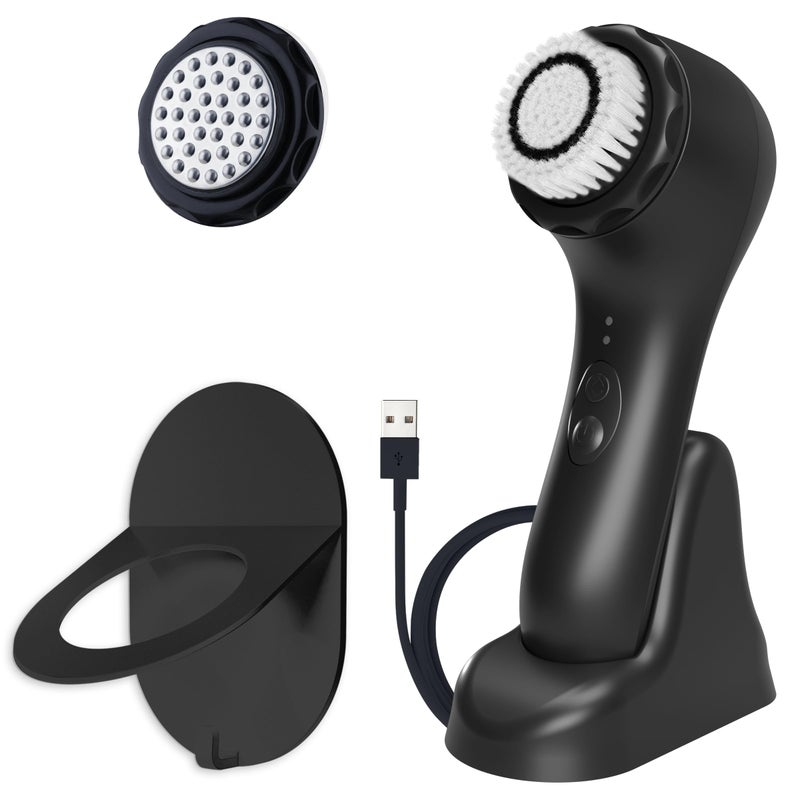 Spa Sciences - NOVA - Sonic Cleansing Brush with Bristles & Infusion System â€“ Anti-Aging Facial Exfoliating, Waterproof, and USB Rechargeable - Image 1