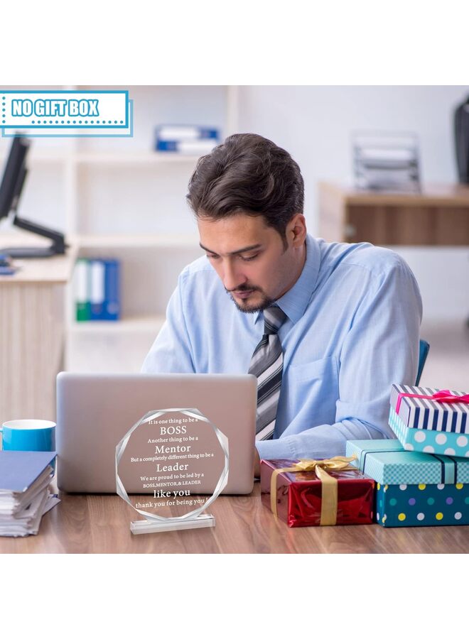 هدايا المدير، هدايا يوم المدير من الأكريليك للرجال والنساء، هدايا مكتبية للقائد الرئيسي، هدية عند رحيله، لوحة تقدير المدير، هدايا عمل مضحكة، لافتة مكتب المدير الذكوري من الأكريليك، ثقل ورق لأعياد الميلاد - Image 5