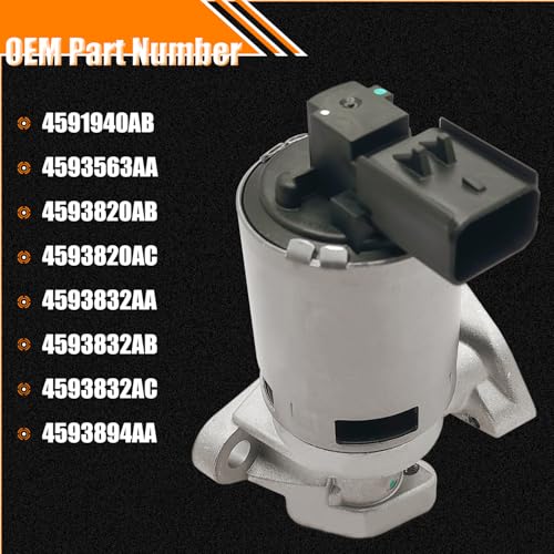 Quivimoro EGR Valve 4591940AB Replacement for 2005-2010 Chrysler 300 Sebring, for 2008-2010 Dodge Avenger 2006-2010 Charger, for 2005-2008 Magnum, for 2006 Dodge Stratus EGR Valve Replaces 4593563AA, 4593820AB - Image 3