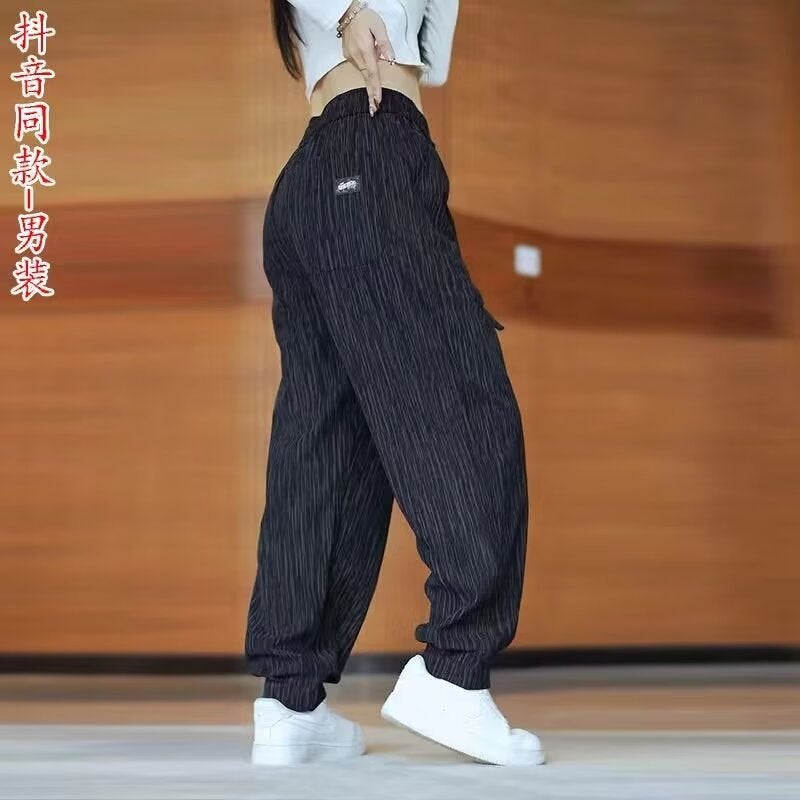 American Style Pants Men'S Straight Loose Sweat Pants Fashion Brand Boys Sports Casual Long Pants - Image 1