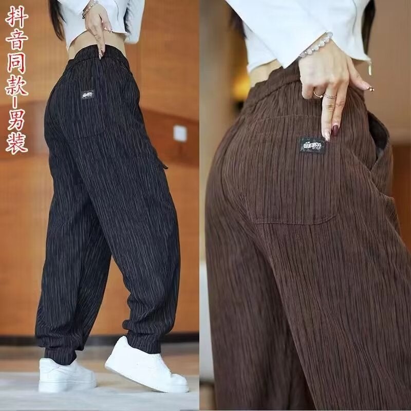 American Style Pants Men'S Straight Loose Sweat Pants Fashion Brand Boys Sports Casual Long Pants - Image 4