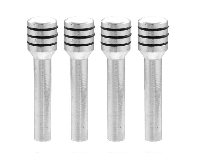 AUTO MT 4Pc Door Lock Knobs Car Aluminum Alloy Inner Pull Pins Scratch Protection Styling & Attractive for All Cars for Car Decoration Universal (4PC.Silver Door Lock PIN) - Image 2