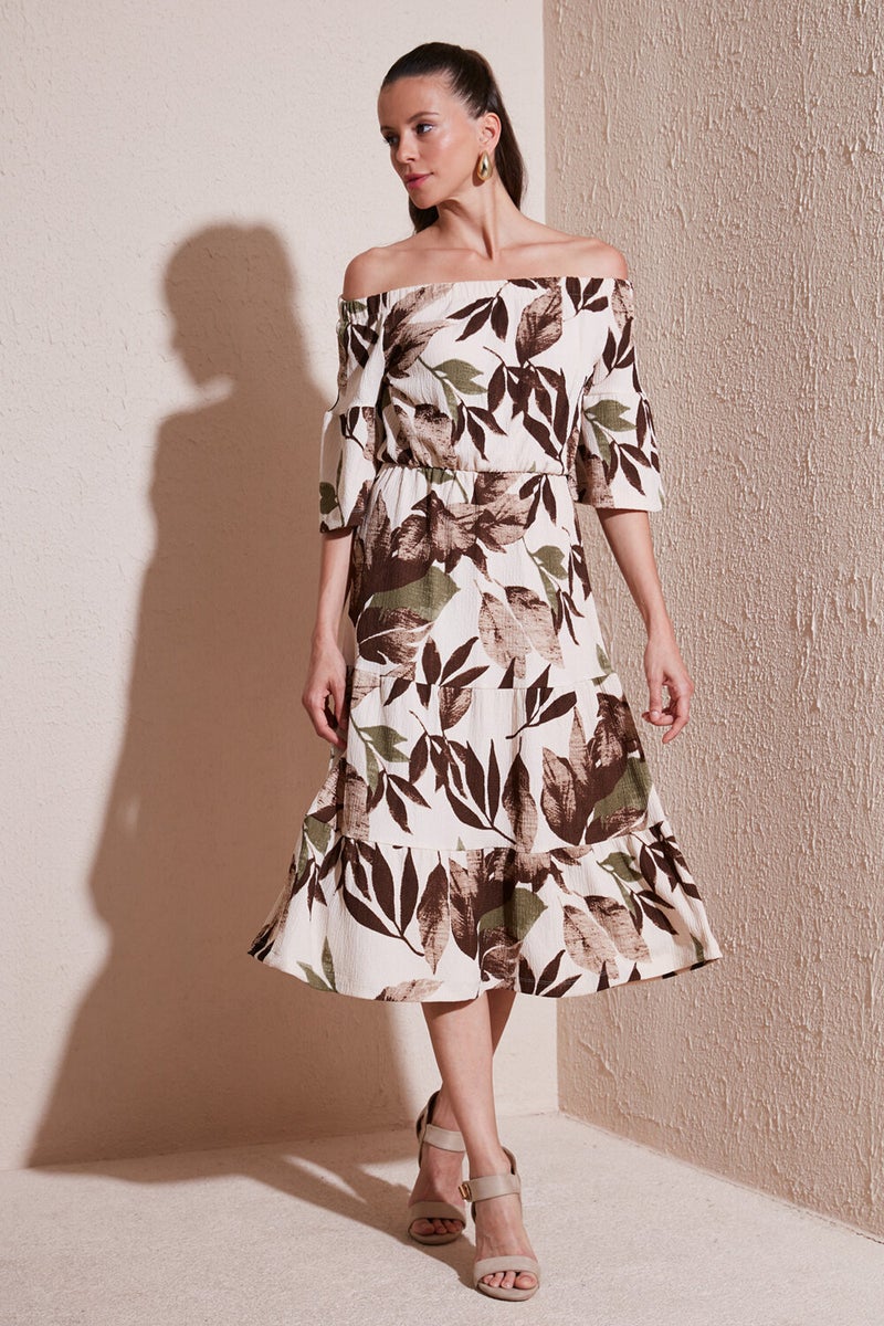 Lela Floral Off-Shoulder Dress  - Image 1
