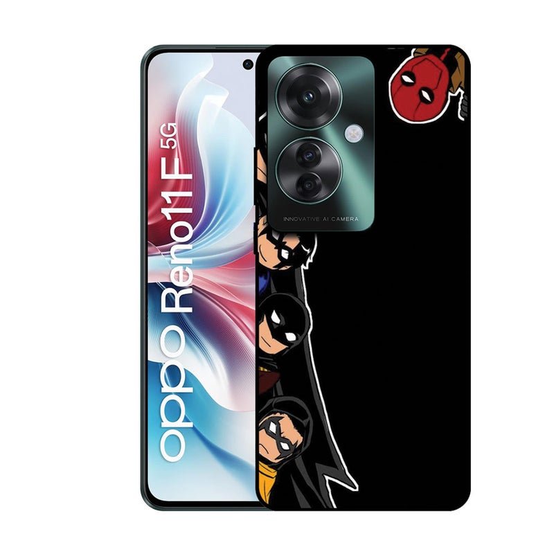 EYE CATCH Printed Protective Case Cover For Oppo Reno 11 F -  Batman & Spiderman - Image 1