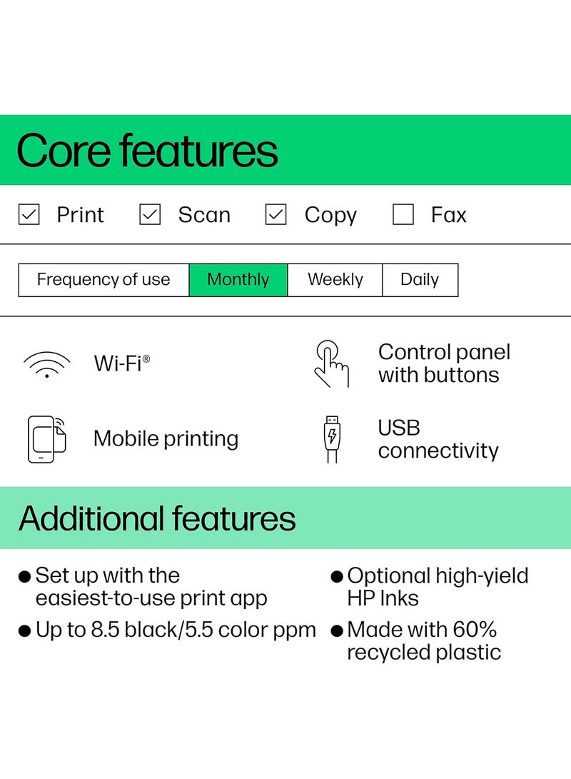 HP مجدد - طابعة DeskJet Ink Advantage 4276 لاسلكية - Image 5