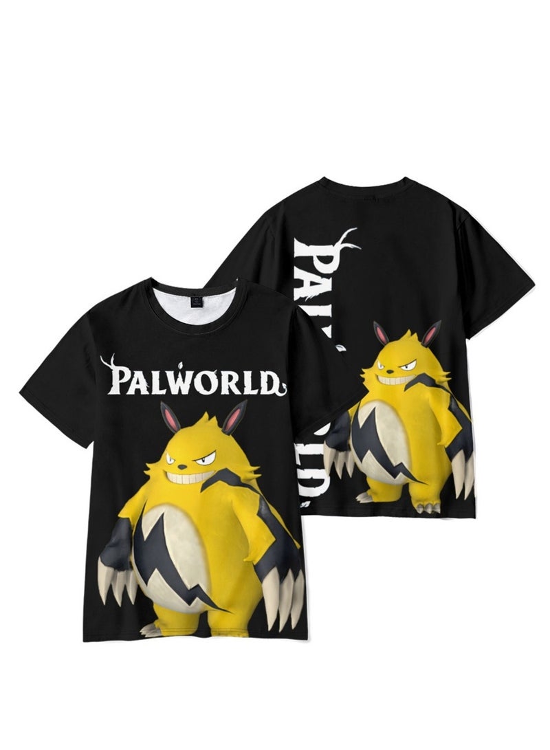Palworld Phantom Beast Palu 3D digital printing summer short-sleeved T-shirt for adults and children - Image 2