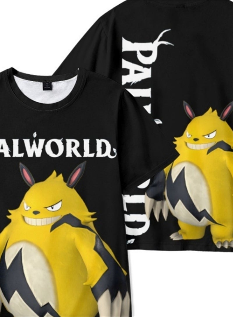 Palworld Phantom Beast Palu 3D digital printing summer short-sleeved T-shirt for adults and children - Image 4