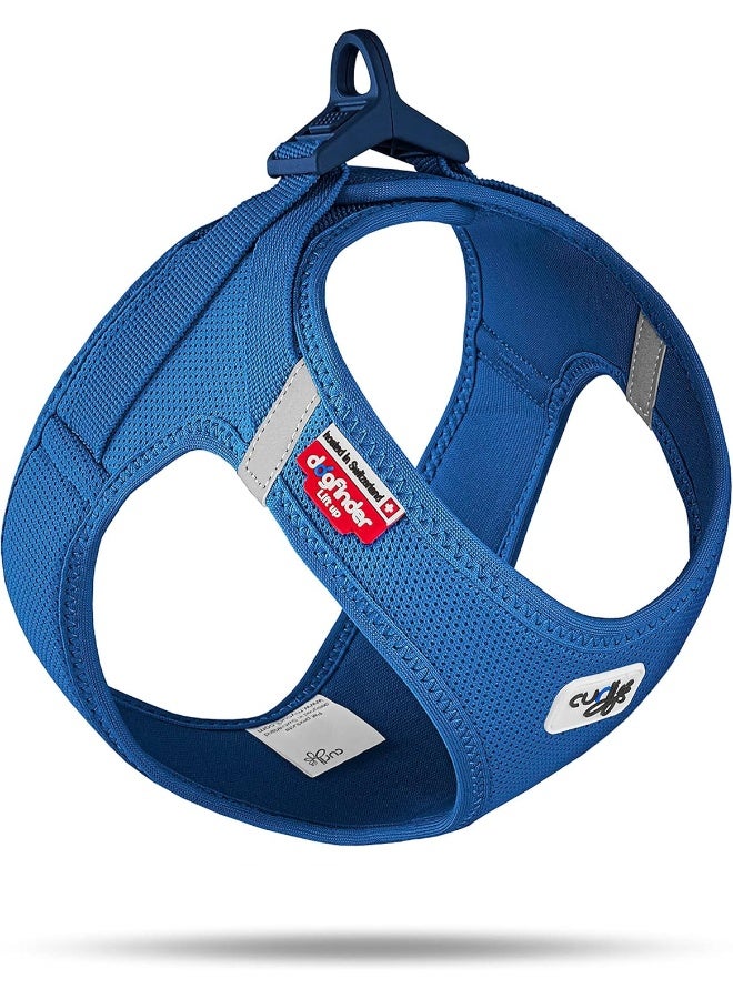 Curli Vest Harness with Curli Clasp Air Mesh for Dogs - Blue Large - Image 1