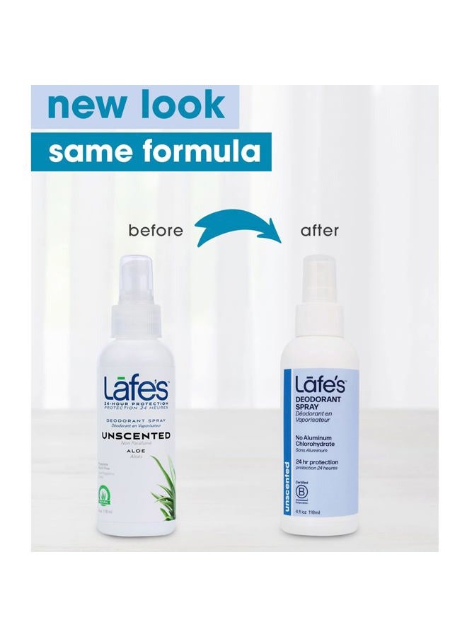Lafe's Natural Deodorant | 4oz Aluminum Free Natural Deodorant Spray for Women & Men | Paraben Free & Baking Soda Free with 24-Hour Protection | Unscented | 3 Pack | Packaging May Vary - Image 2
