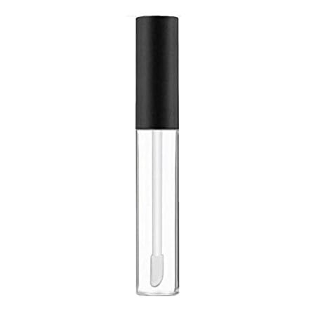 M.C. PIPWALA MC PIPWALA 5 ml Plastic Unbreakable Travel Empty Lip Gloss Lip Care Costemic Transparent Empty Clear Lip Containers Tubes Refillable Bottle with Plug Pack of 15ML  - Image 1