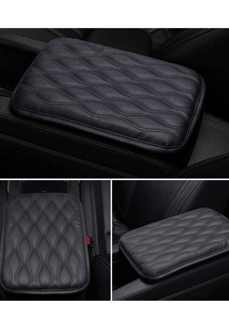 Generic Auto Center Console Cover Pad Universal Fit for SUV/Truck/Car Waterproof Car Armrest Seat Box Cover Leather Auto Armrest Cover  - Image 4