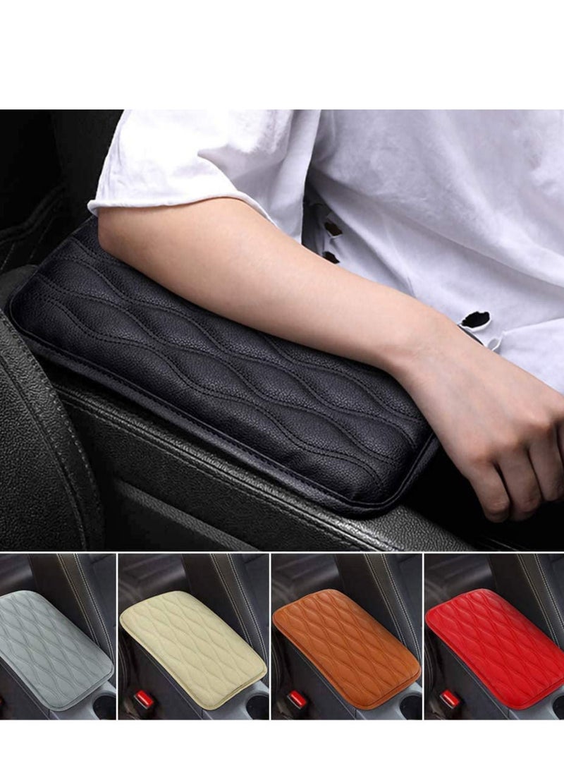 Generic Auto Center Console Cover Pad Universal Fit for SUV/Truck/Car Waterproof Car Armrest Seat Box Cover Leather Auto Armrest Cover  - Image 1