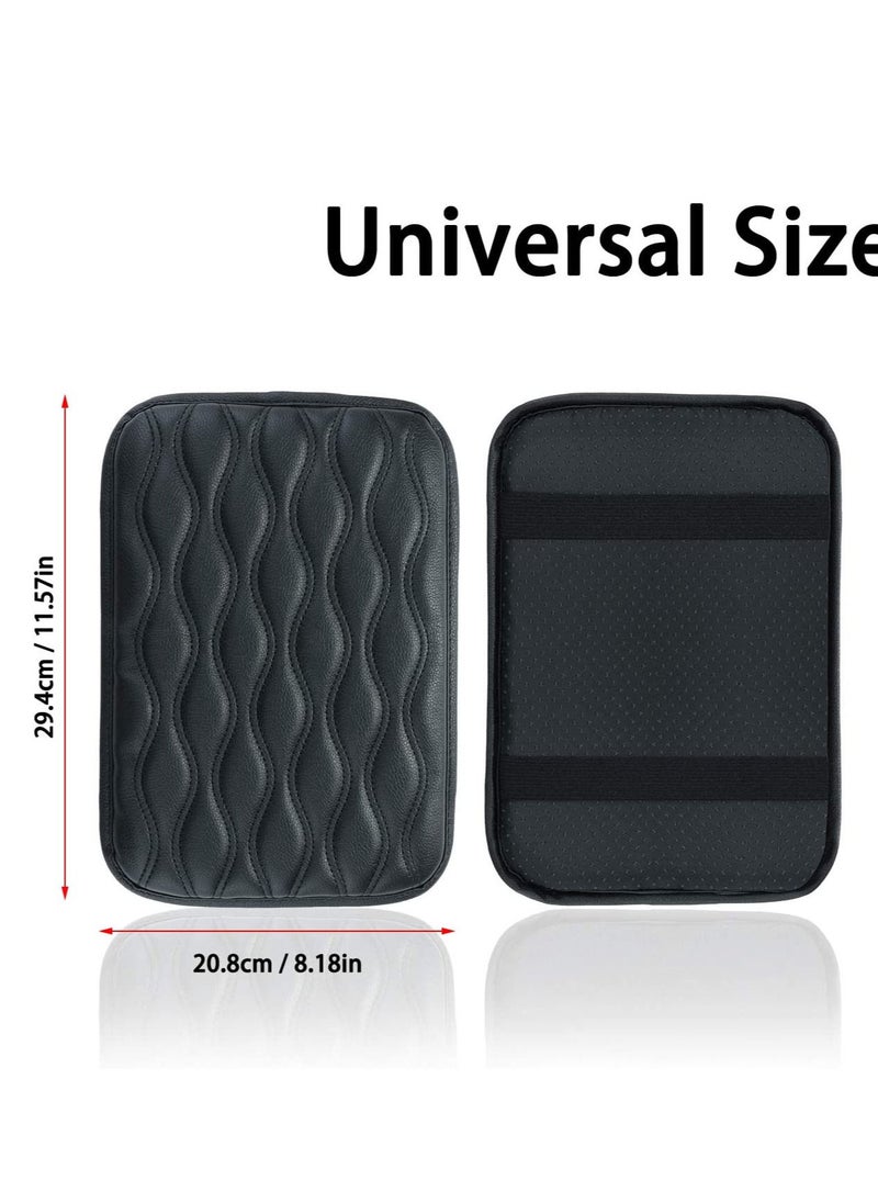 Generic Auto Center Console Cover Pad Universal Fit for SUV/Truck/Car Waterproof Car Armrest Seat Box Cover Leather Auto Armrest Cover  - Image 2
