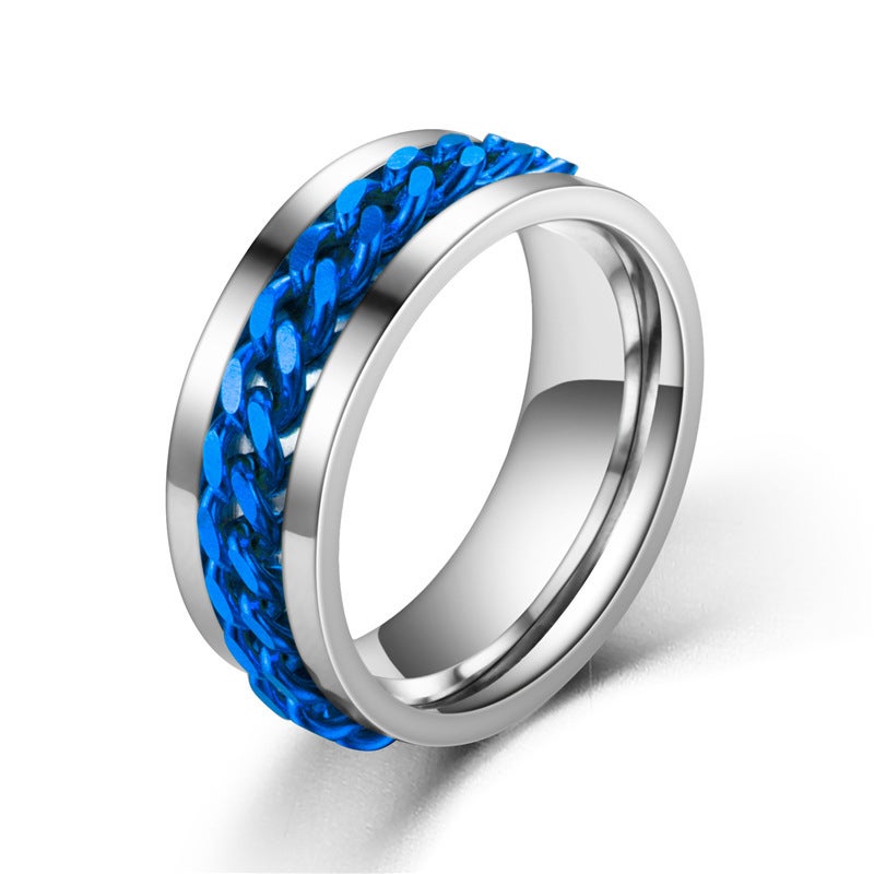 Men's Ring - Stainless Steel Chain Link