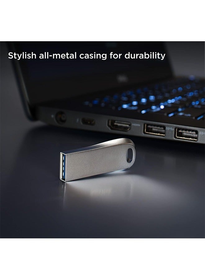 128GB USB 3.2 Gen 1 Flash Drive, Ultra Luxe High-Speed Metal USB Stick, Portable Data Storage Device – Silver - Image 2