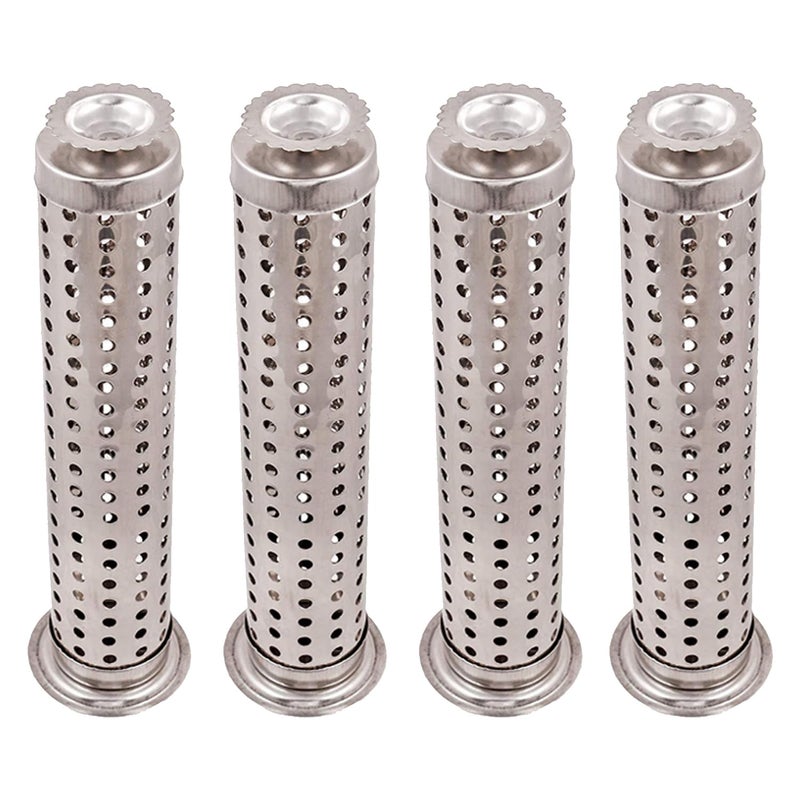 Mini House Stainless Steel Incense Stick Holder with Ash Catcher Dhoop Holder Ideal for Home Temple Office Agarbatti Stand Incense Stick Holder Handcrafted in India Set of 4 Silver