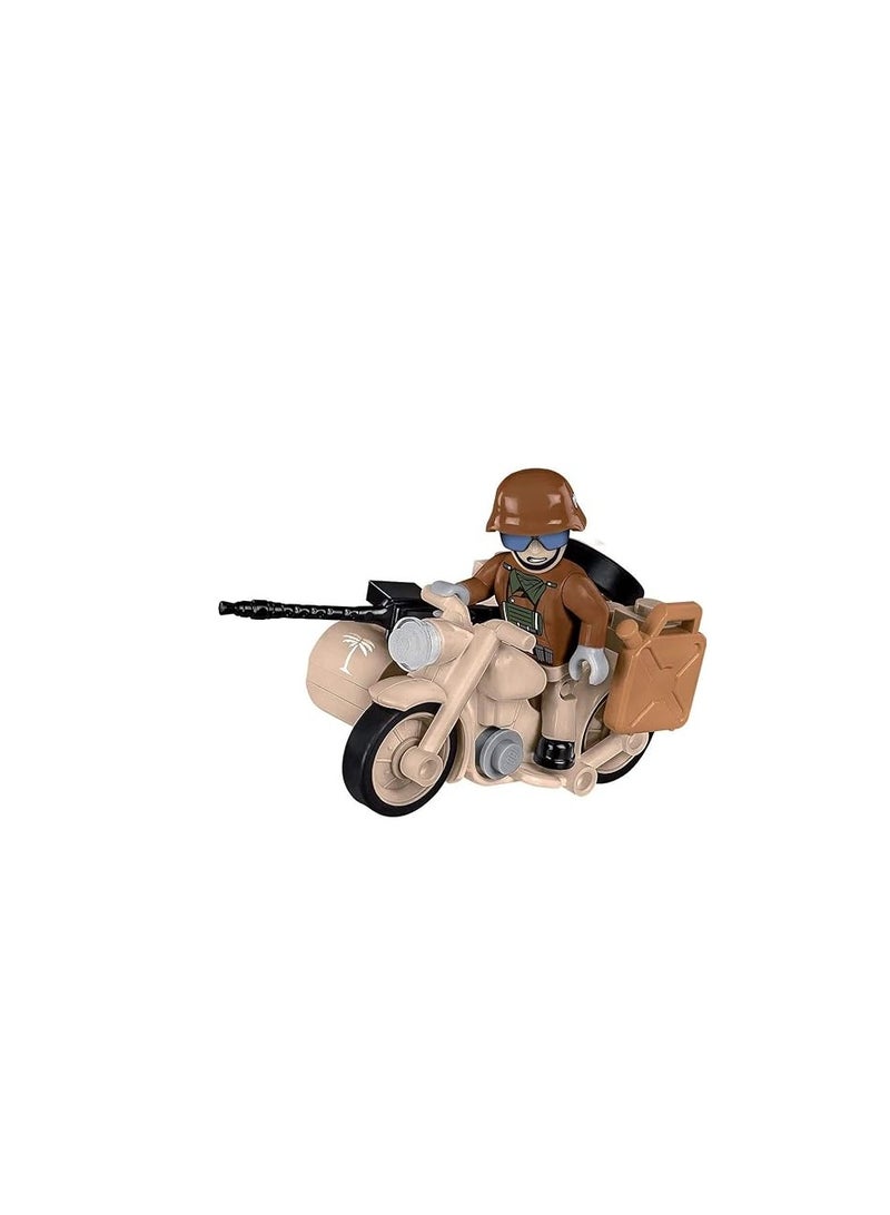 Cobi Historical Collection BMW R75 Sahara Motorcycle with Side Trolley 50 Blocks - Image 2