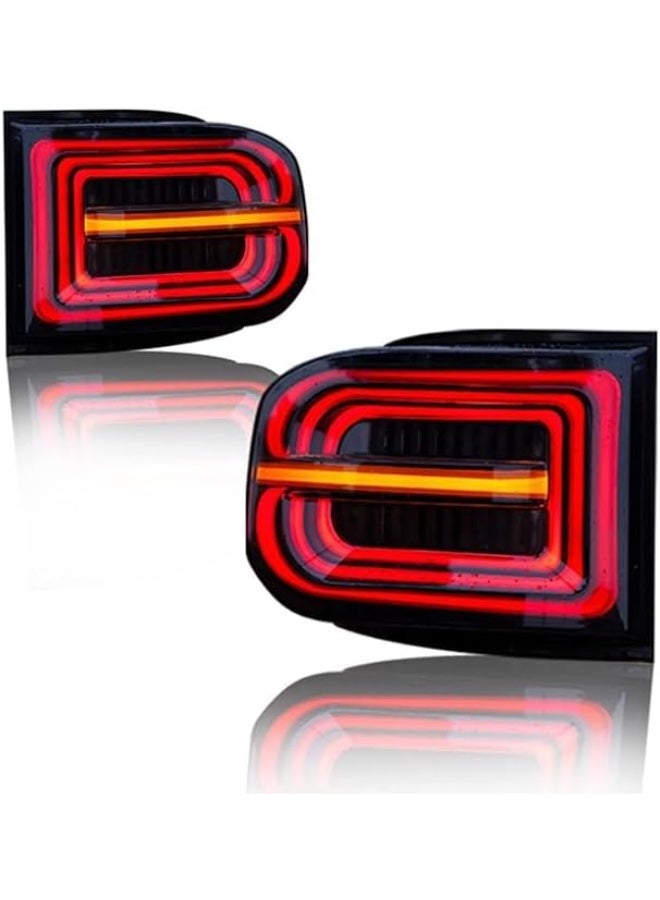 Tail Lights for FJ Cruiser 2007-2017 LED DRL (Black Smoke) - Image 5