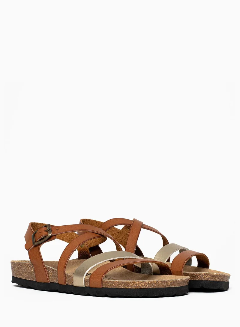 Gerone Flat Multi Strap Sandals