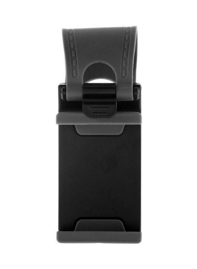 NIBEMINENT Universal Car Steering Wheel Mobile Phone Holder For iPhone Samsung Smartphone Black 