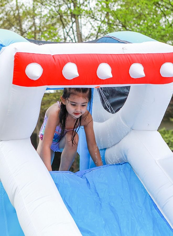 JSAITOYS Lovely Shark Air Bounce House Combo Slide With Pool Inflatable Playground Trampoline For Backyard Kids Water Park - Image 5