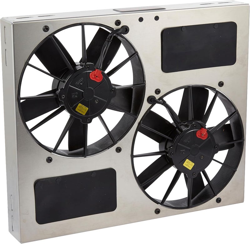 Derale Performance 16830 High Output Dual Radiator Fan Assembly - Image 1