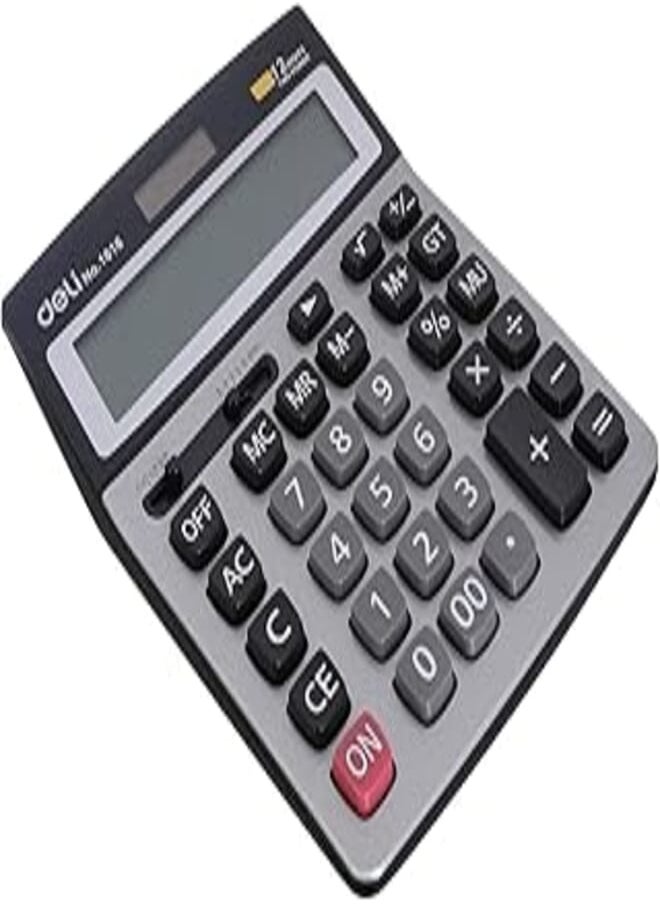 Deli Deli 1616 Calculator - Grey Black 