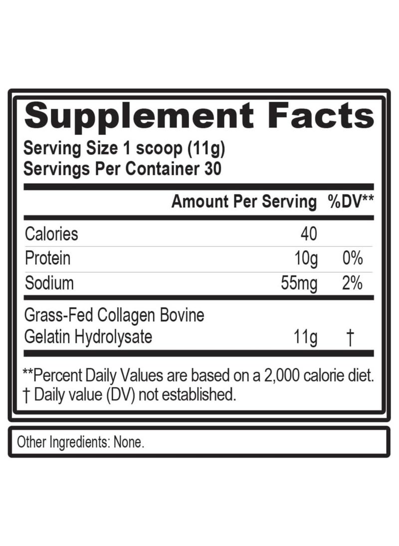 EVLUTION NUTRITION Collagen Peptides Hydrolyzed Type I & III Collagen Unflavored 11.64 oz (330 g)  - Image 4