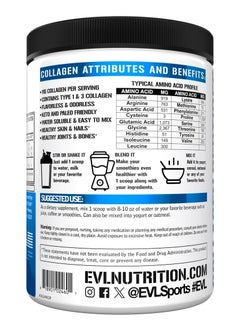 EVLUTION NUTRITION Collagen Peptides Hydrolyzed Type I & III Collagen Unflavored 11.64 oz (330 g)  - Image 2