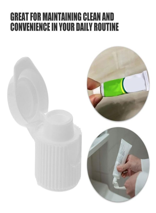OFFSCH Toothpaste Cap Flip Lid Self-Closing Toothpaste Cover for Travel Compact Plastic Tops for Ointments Creams - Image 5