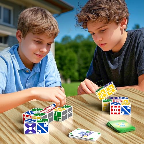 BBnote Matching Puzzle Game for Kids Adults Family Board Games Block for Boys Girls Ages 68 812 3 Player Card Puzzles for Children 6 Year Olds - Image 1